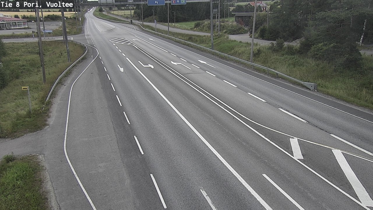 Weather Camera Image Väg 8 Björneborg, Vuoltee, Pori, Satakunta