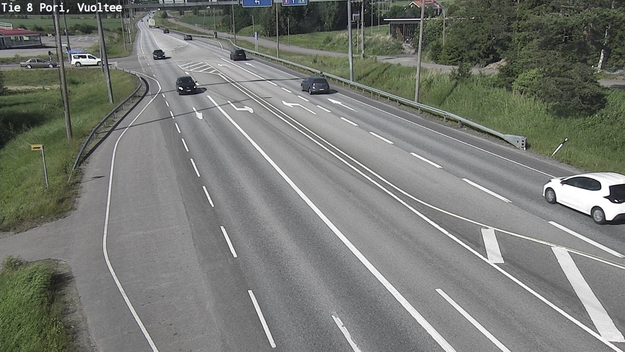 Weather Camera Image Road 8 Pori, Vuoltee, Pori, Satakunta