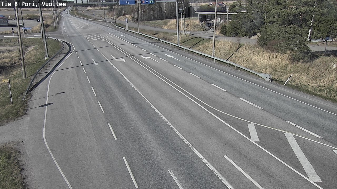 Weather Camera Image Väg 8 Björneborg, Vuoltee, Pori, Satakunta