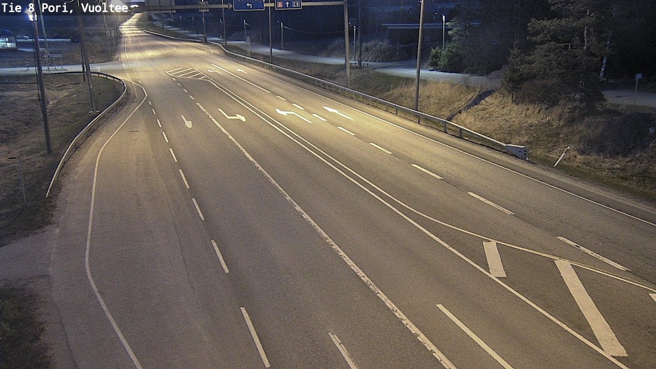 Weather Camera Image Väg 8 Björneborg, Vuoltee, Pori, Satakunta