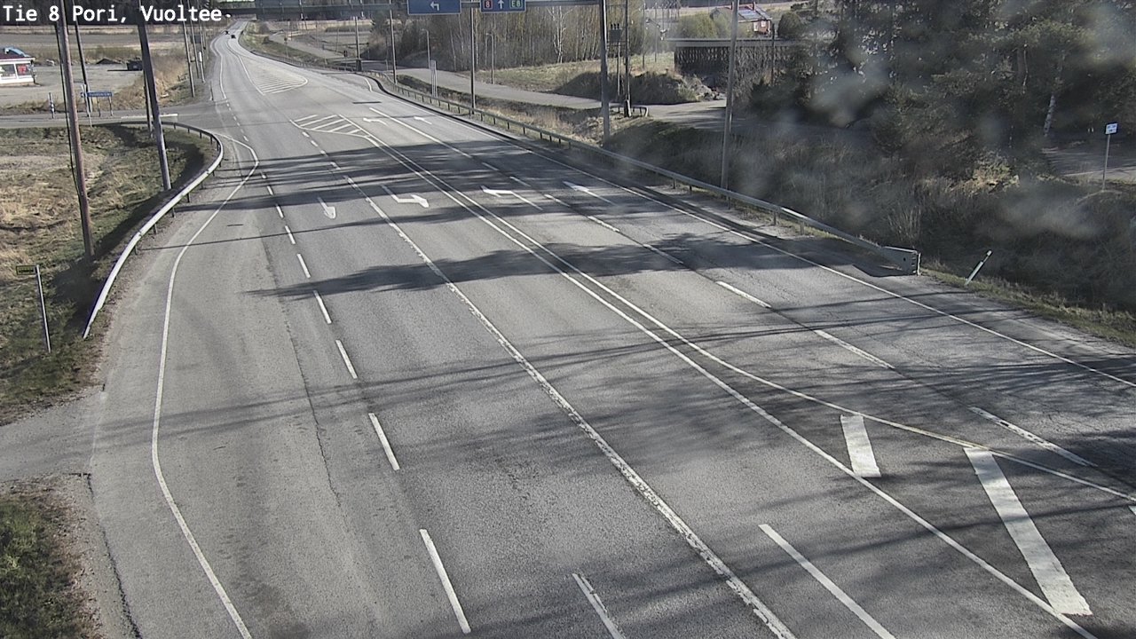 Weather Camera Image Väg 8 Björneborg, Vuoltee, Pori, Satakunta