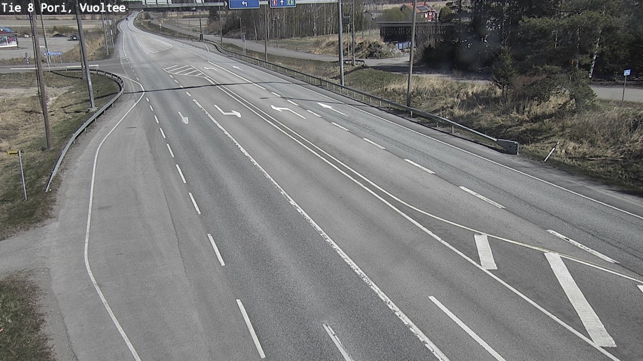 Weather Camera Image Väg 8 Björneborg, Vuoltee, Pori, Satakunta