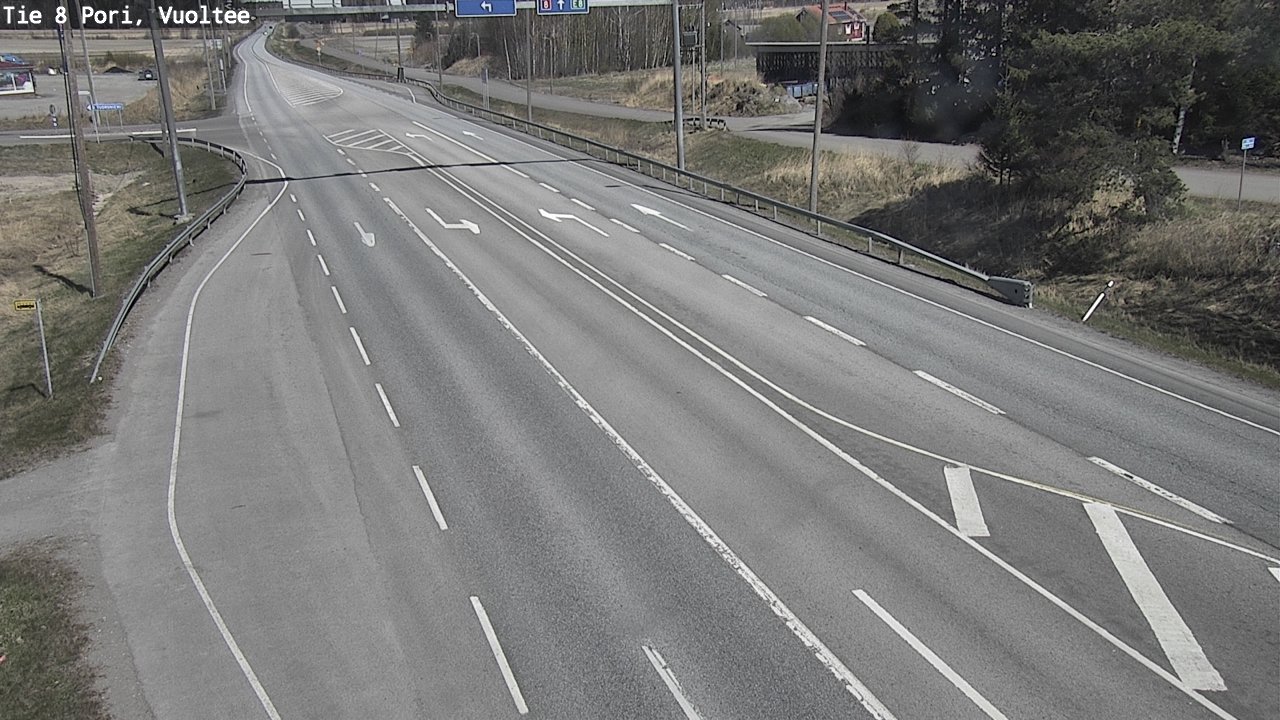 Weather Camera Image Väg 8 Björneborg, Vuoltee, Pori, Satakunta