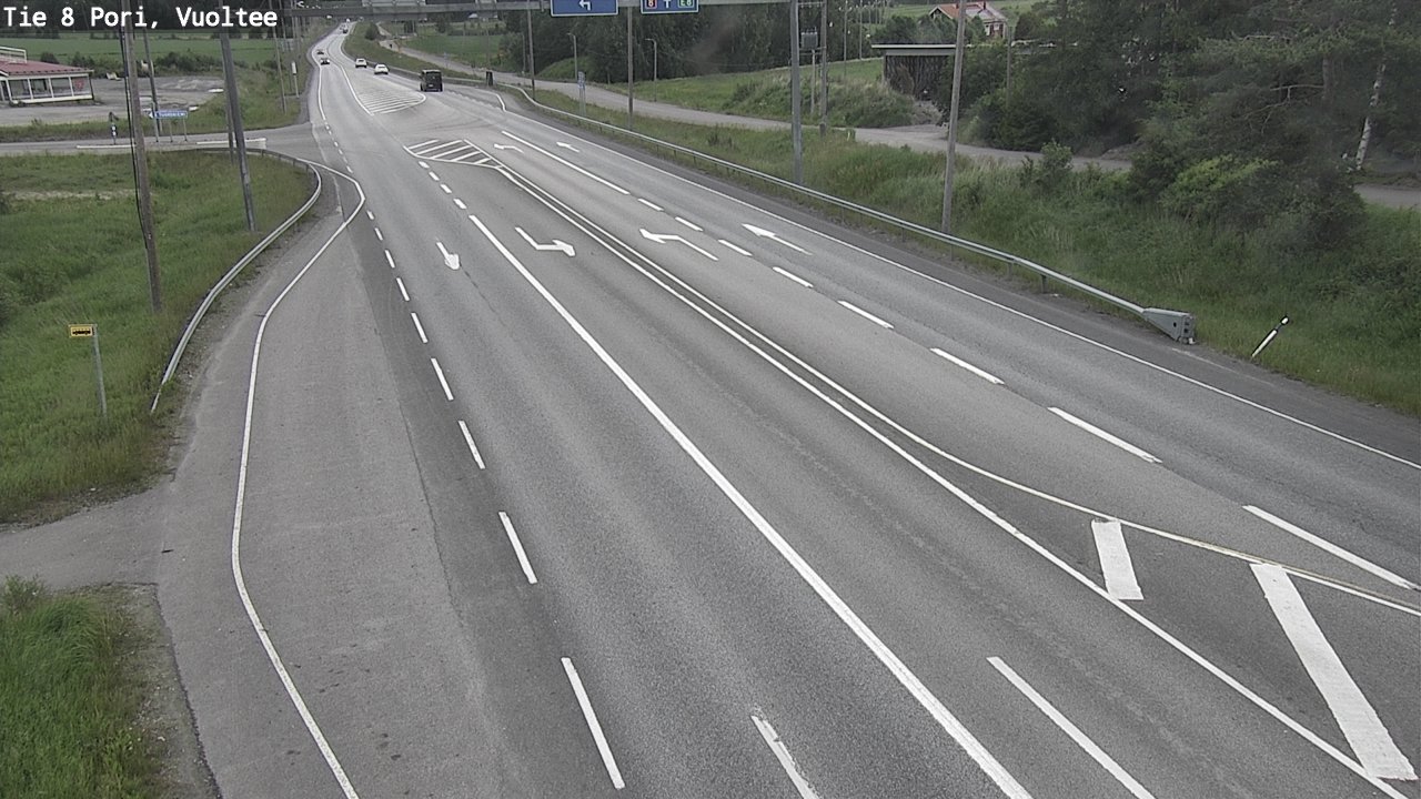 Weather Camera Image Väg 8 Björneborg, Vuoltee, Pori, Satakunta