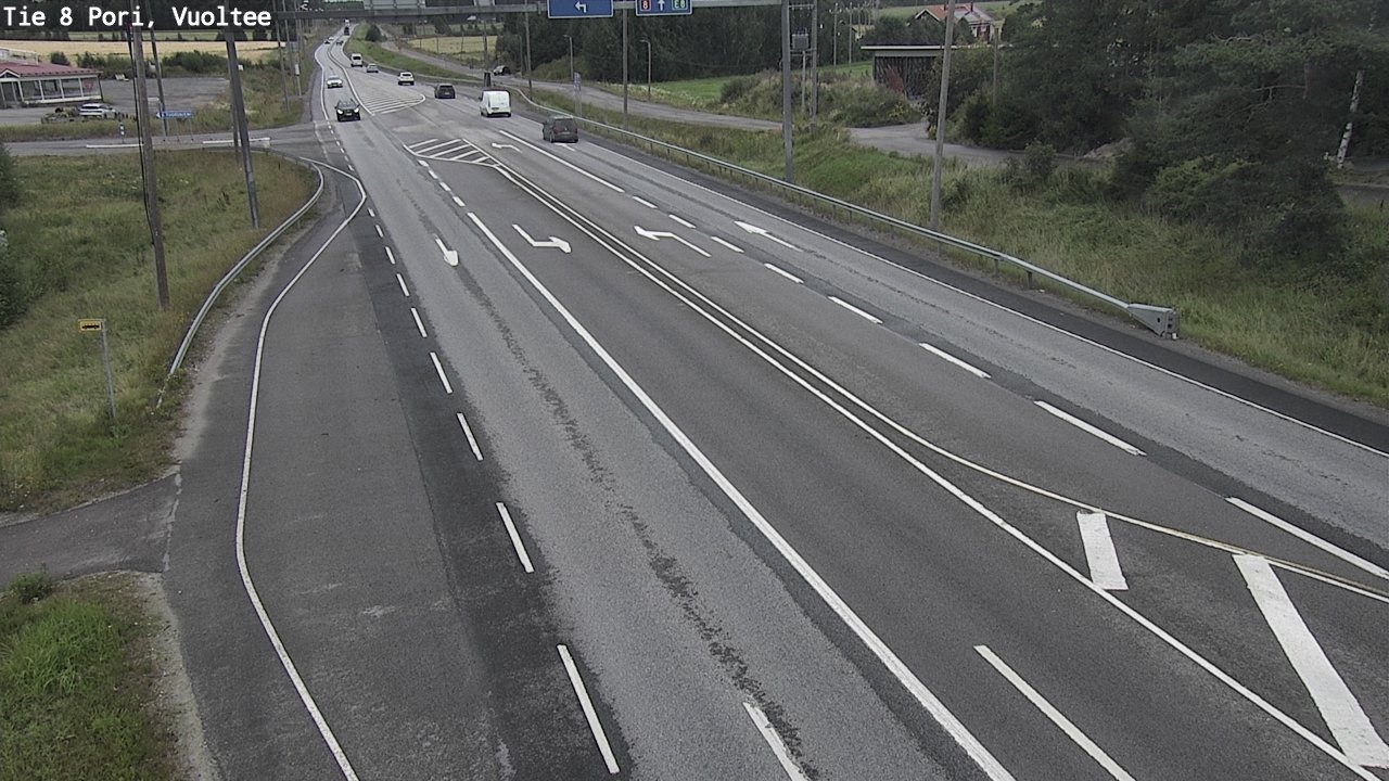 Weather Camera Image Väg 8 Björneborg, Vuoltee, Pori, Satakunta