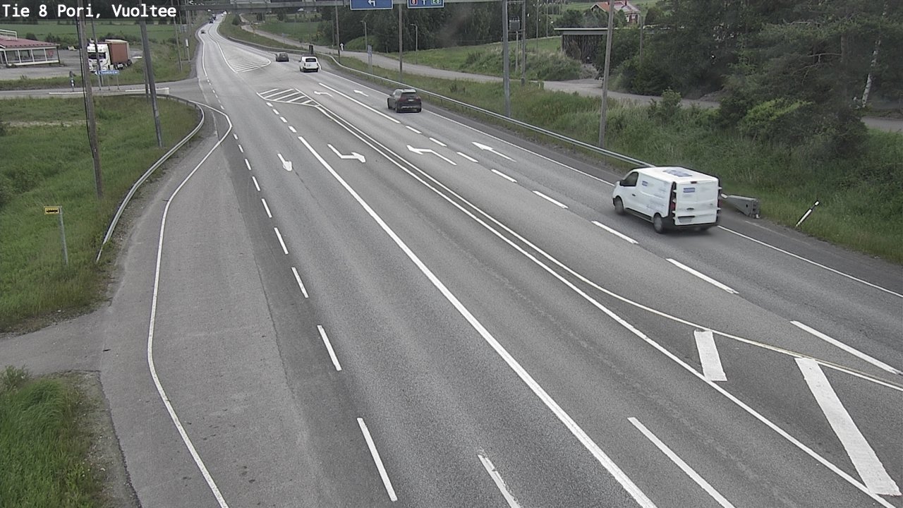 Weather Camera Image Väg 8 Björneborg, Vuoltee, Pori, Satakunta