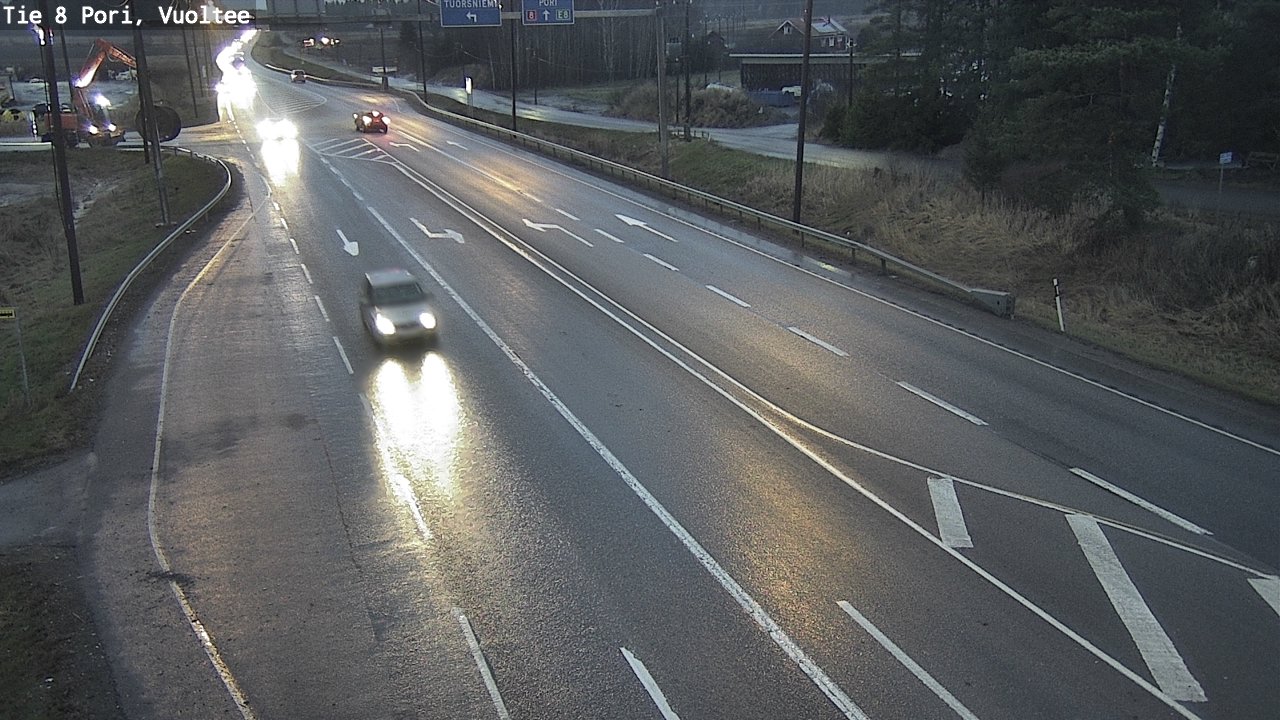 Weather Camera Image Road 8 Pori, Vuoltee, Pori, Satakunta