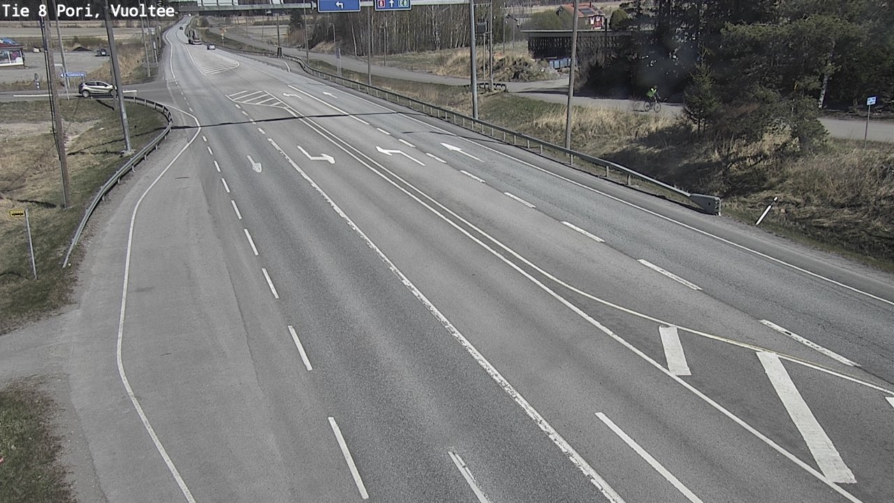 Weather Camera Image Väg 8 Björneborg, Vuoltee, Pori, Satakunta