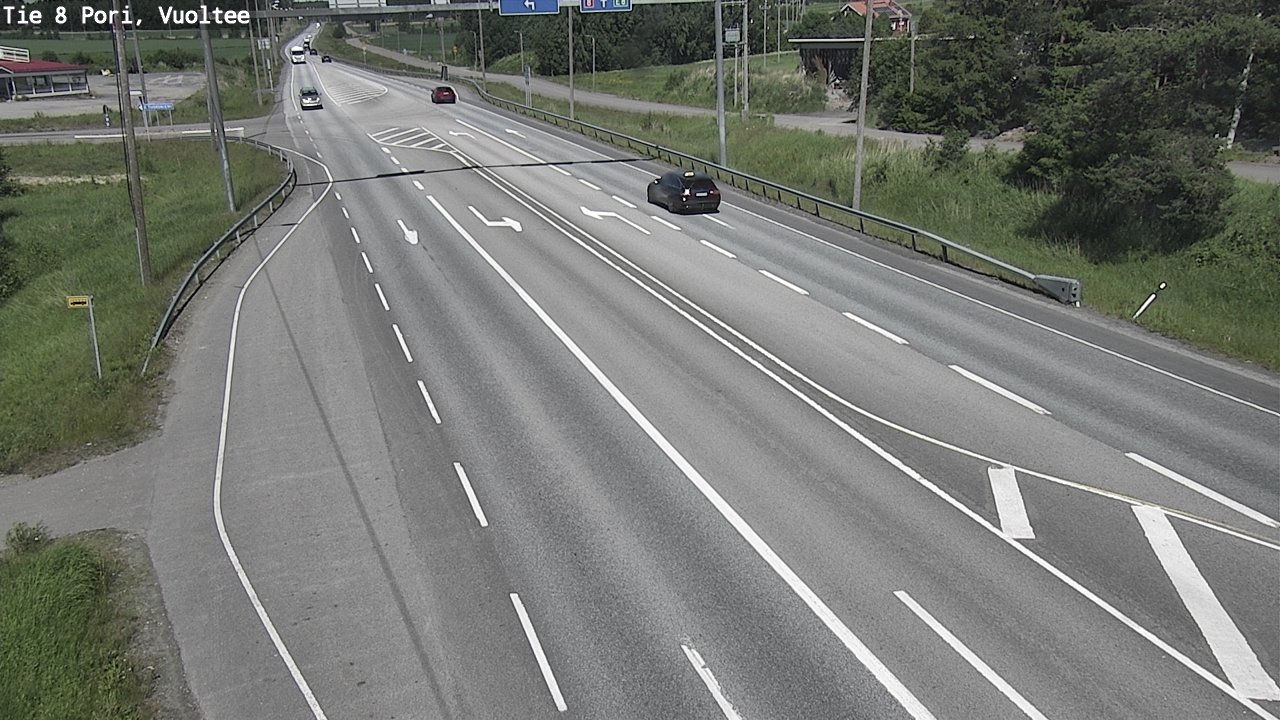 Weather Camera Image Väg 8 Björneborg, Vuoltee, Pori, Satakunta