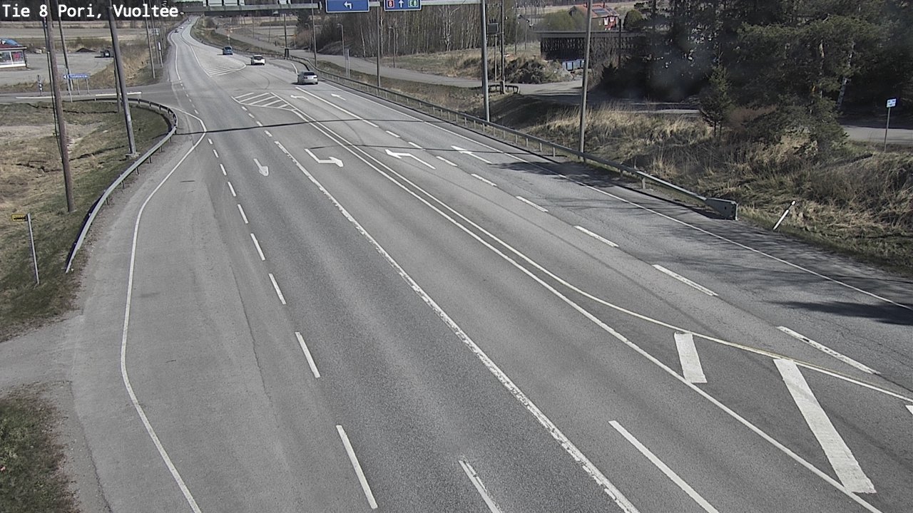 Weather Camera Image Väg 8 Björneborg, Vuoltee, Pori, Satakunta