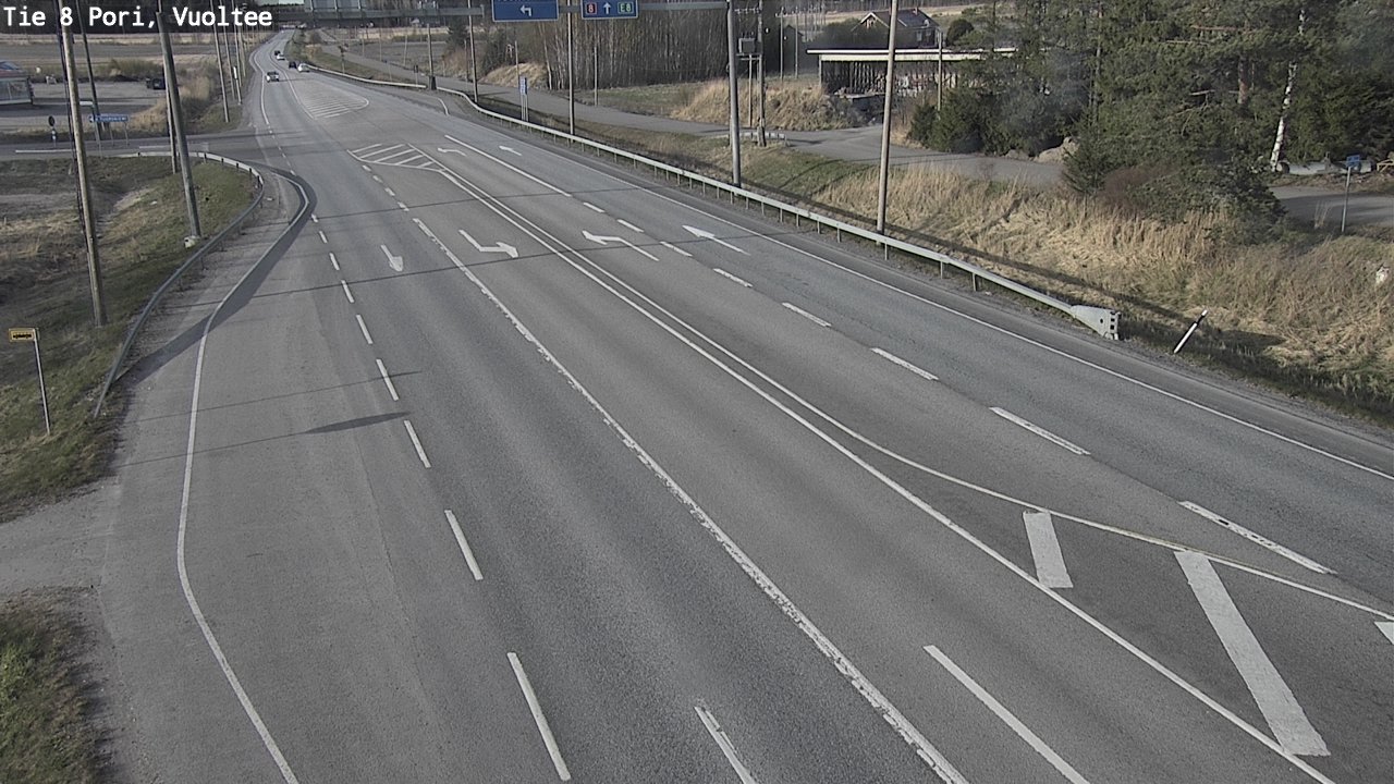 Weather Camera Image Väg 8 Björneborg, Vuoltee, Pori, Satakunta