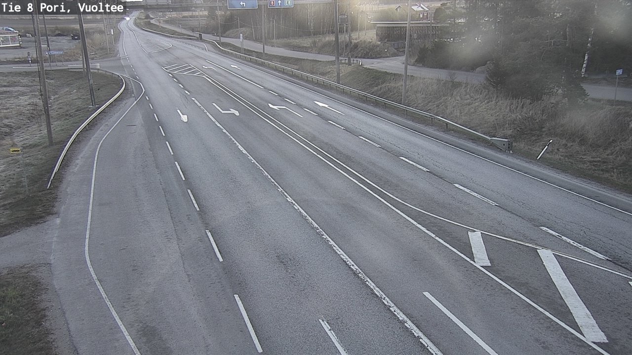 Weather Camera Image Väg 8 Björneborg, Vuoltee, Pori, Satakunta