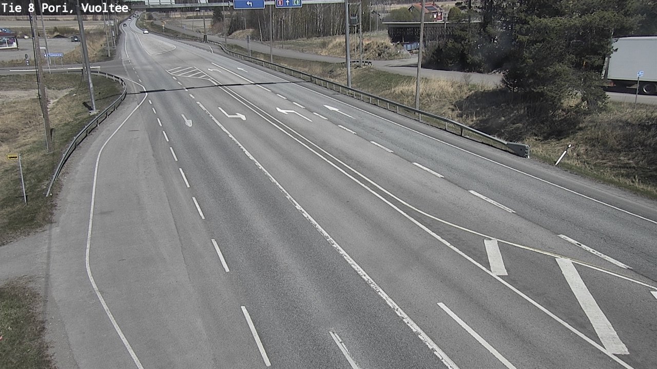 Weather Camera Image Väg 8 Björneborg, Vuoltee, Pori, Satakunta