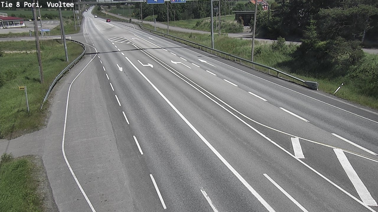 Weather Camera Image Väg 8 Björneborg, Vuoltee, Pori, Satakunta