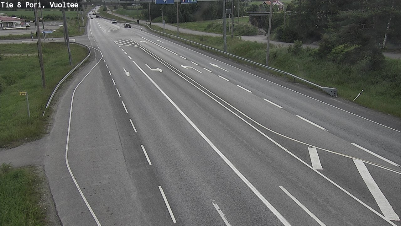 Weather Camera Image Väg 8 Björneborg, Vuoltee, Pori, Satakunta