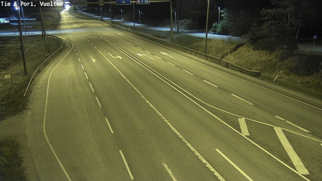 Weather Camera Image Väg 8 Björneborg, Vuoltee, Pori, Satakunta
