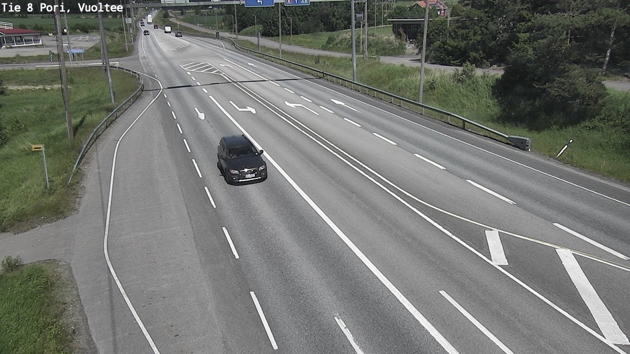 Weather Camera Image Väg 8 Björneborg, Vuoltee, Pori, Satakunta