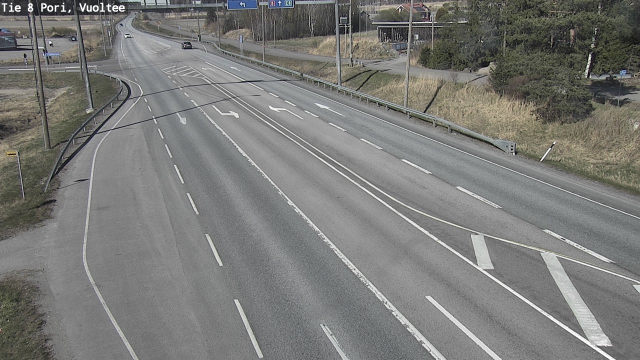 Weather Camera Image Väg 8 Björneborg, Vuoltee, Pori, Satakunta