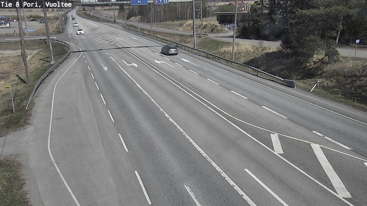 Weather Camera Image Väg 8 Björneborg, Vuoltee, Pori, Satakunta