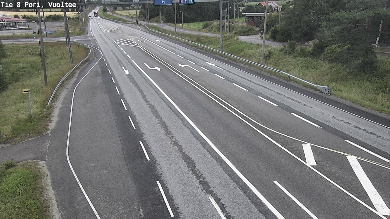 Weather Camera Image Väg 8 Björneborg, Vuoltee, Pori, Satakunta
