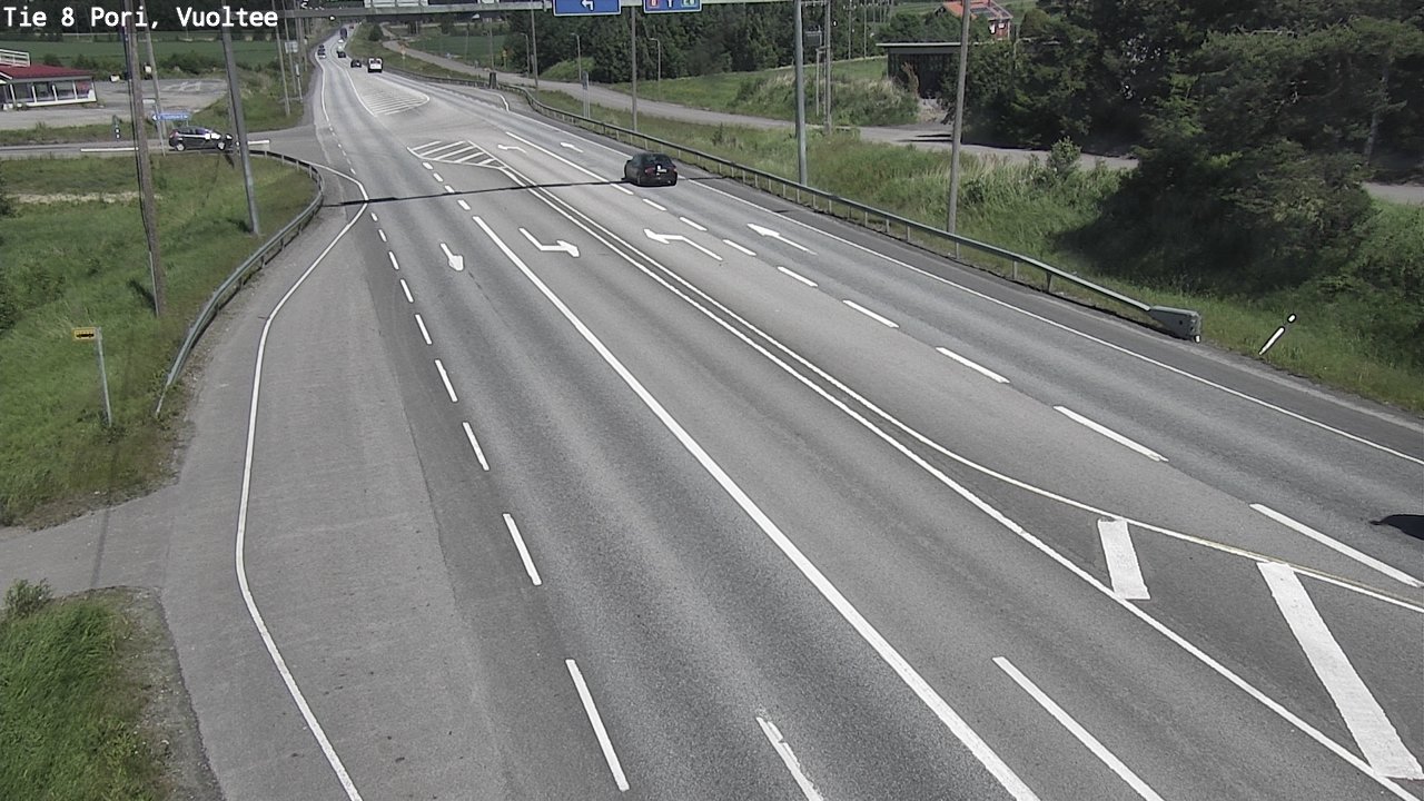 Weather Camera Image Väg 8 Björneborg, Vuoltee, Pori, Satakunta