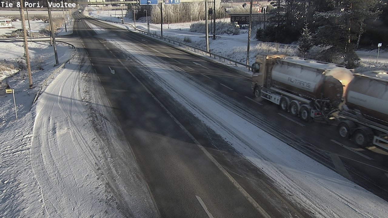 Weather Camera Image Road 8 Pori, Vuoltee, Pori, Satakunta
