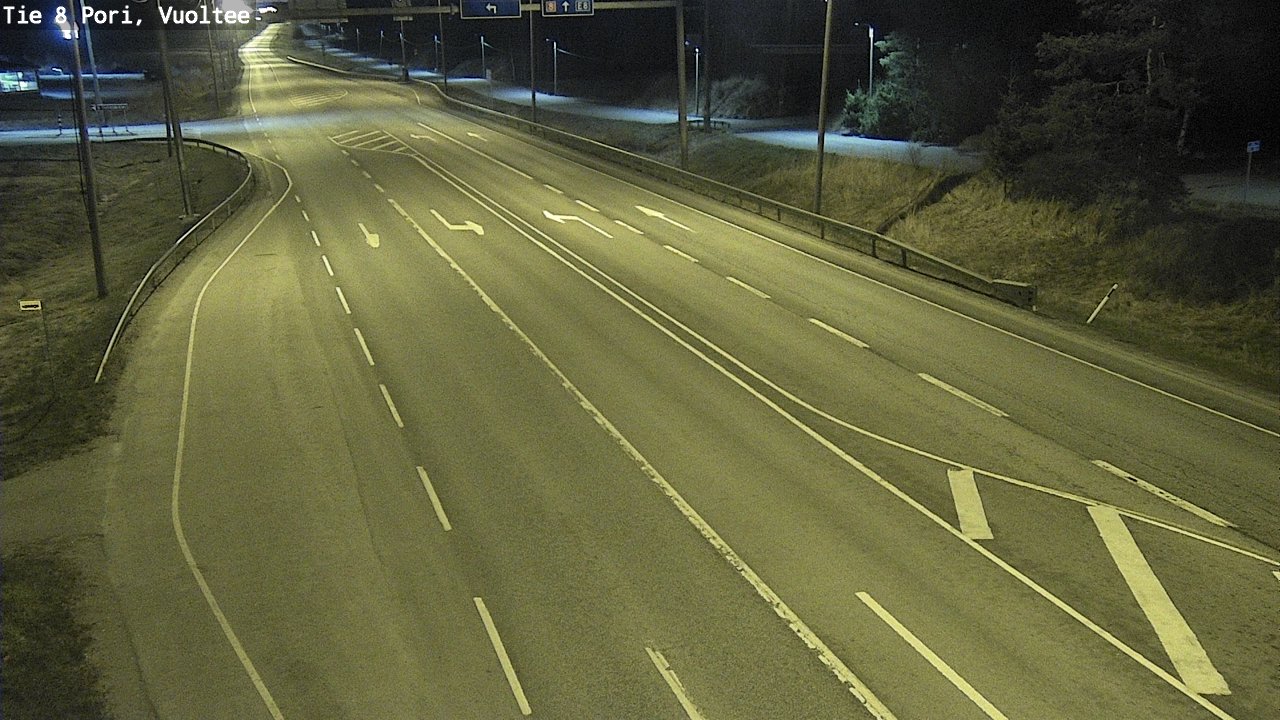 Weather Camera Image Väg 8 Björneborg, Vuoltee, Pori, Satakunta