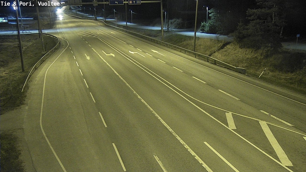 Weather Camera Image Väg 8 Björneborg, Vuoltee, Pori, Satakunta