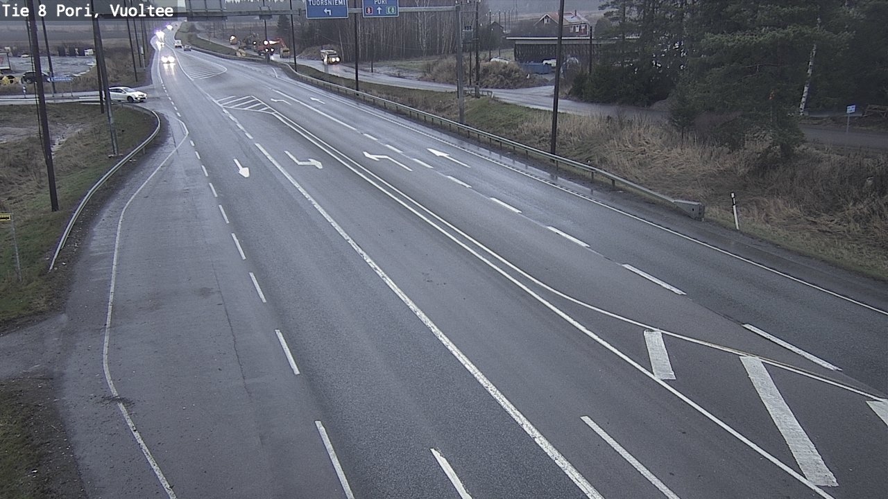 Weather Camera Image Road 8 Pori, Vuoltee, Pori, Satakunta
