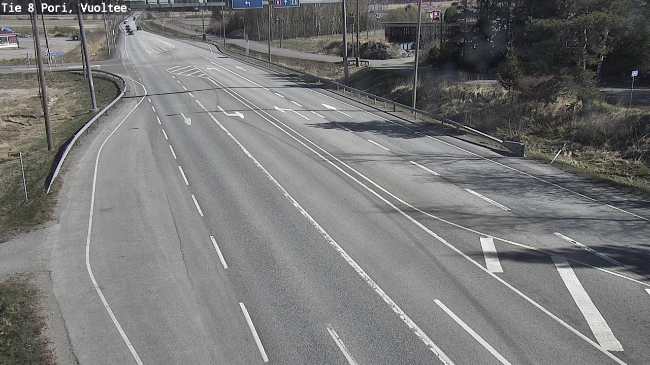 Weather Camera Image Väg 8 Björneborg, Vuoltee, Pori, Satakunta