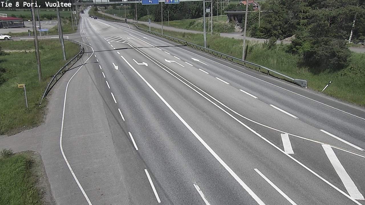 Weather Camera Image Väg 8 Björneborg, Vuoltee, Pori, Satakunta
