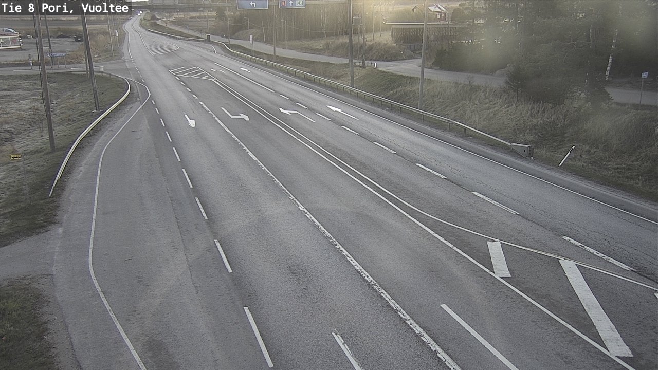 Weather Camera Image Väg 8 Björneborg, Vuoltee, Pori, Satakunta