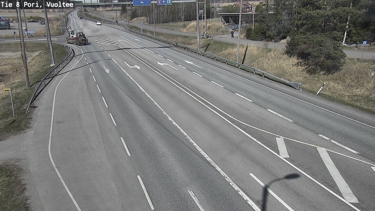 Weather Camera Image Väg 8 Björneborg, Vuoltee, Pori, Satakunta