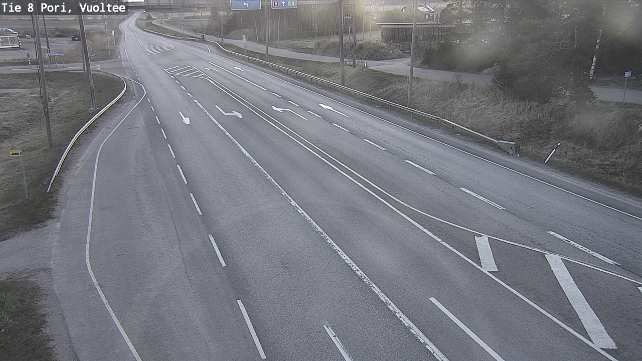 Weather Camera Image Road 8 Pori, Vuoltee, Pori, Satakunta