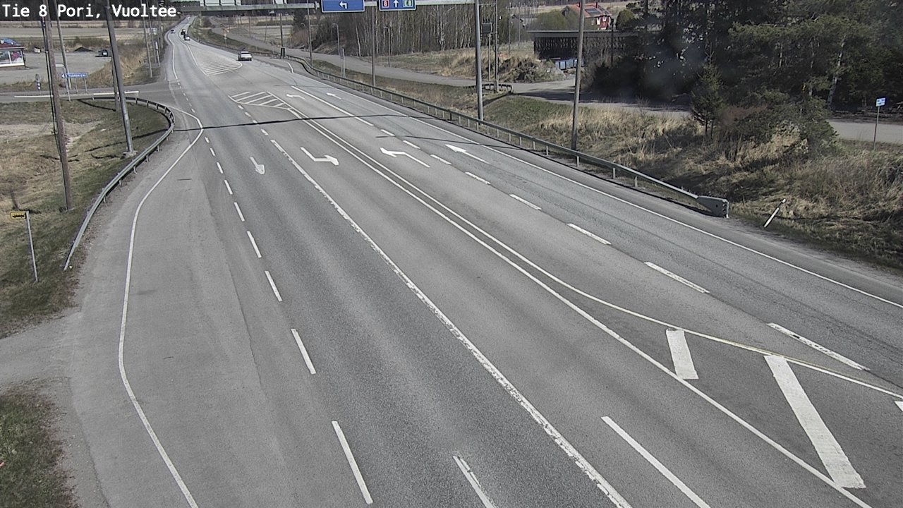 Weather Camera Image Väg 8 Björneborg, Vuoltee, Pori, Satakunta