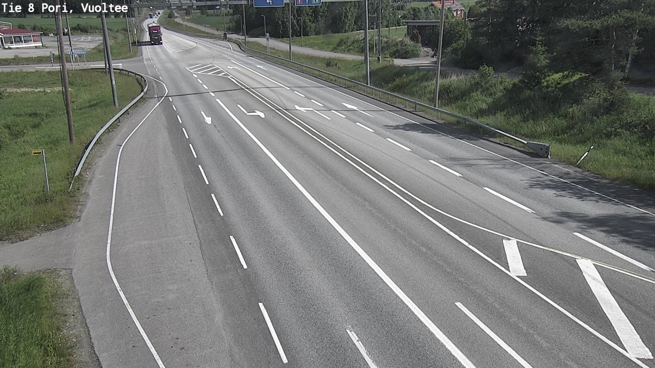 Weather Camera Image Väg 8 Björneborg, Vuoltee, Pori, Satakunta