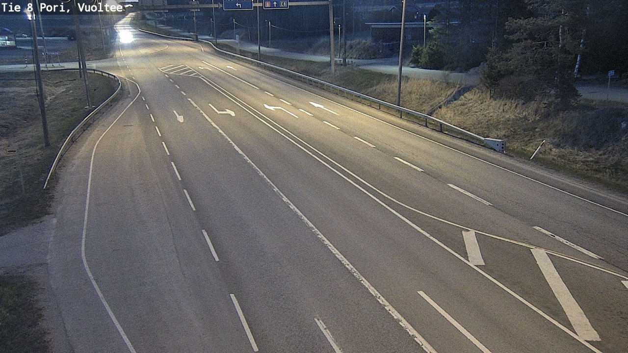 Weather Camera Image Väg 8 Björneborg, Vuoltee, Pori, Satakunta