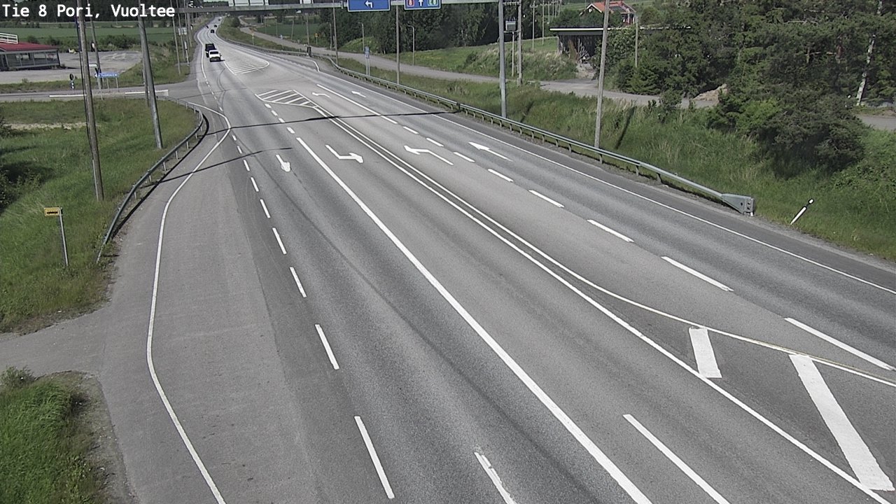 Weather Camera Image Väg 8 Björneborg, Vuoltee, Pori, Satakunta