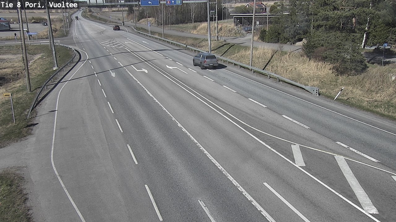 Weather Camera Image Väg 8 Björneborg, Vuoltee, Pori, Satakunta