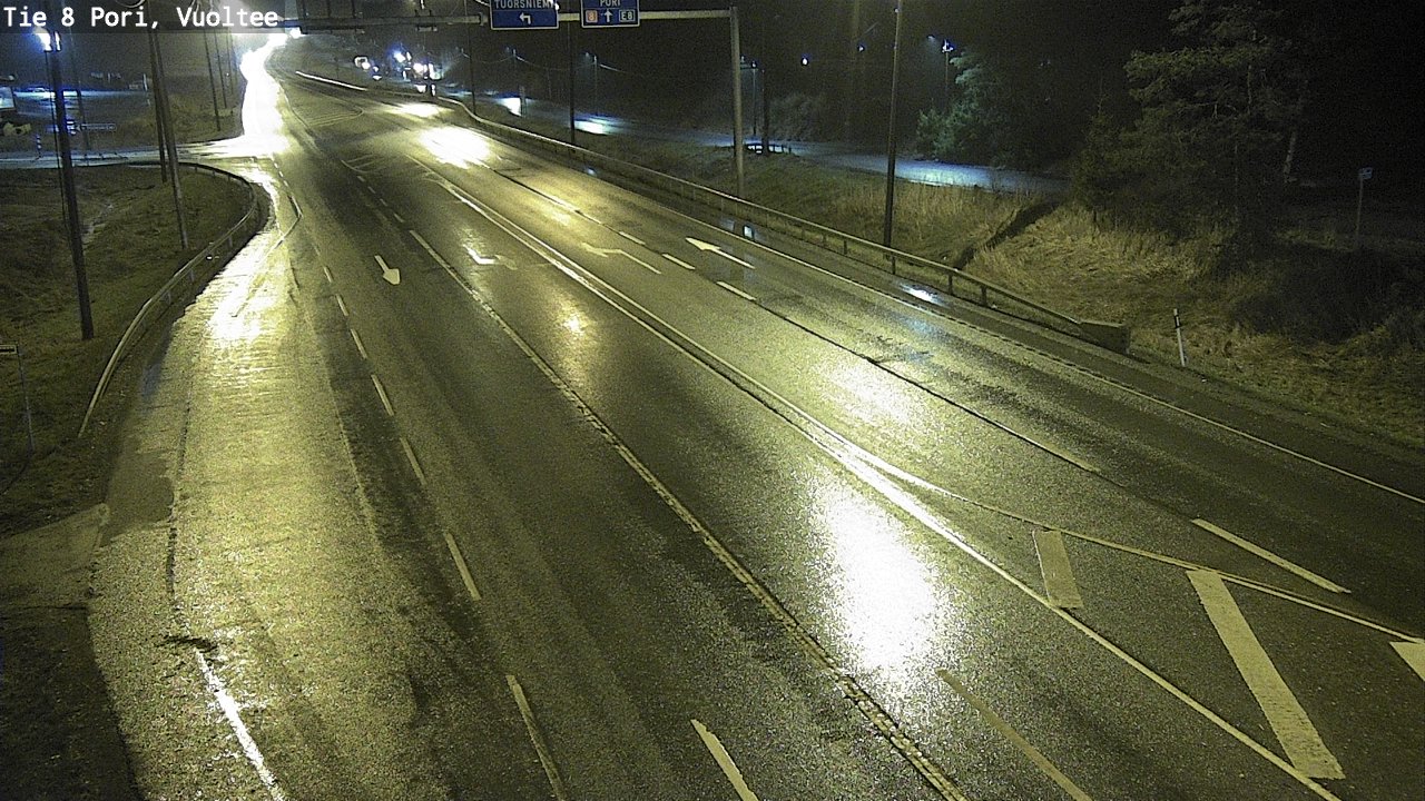 Weather Camera Image Road 8 Pori, Vuoltee, Pori, Satakunta