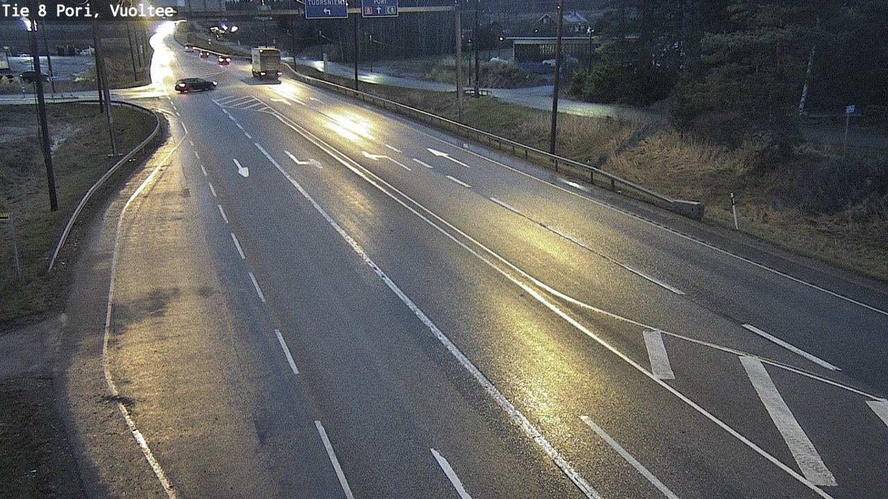 Weather Camera Image Road 8 Pori, Vuoltee, Pori, Satakunta