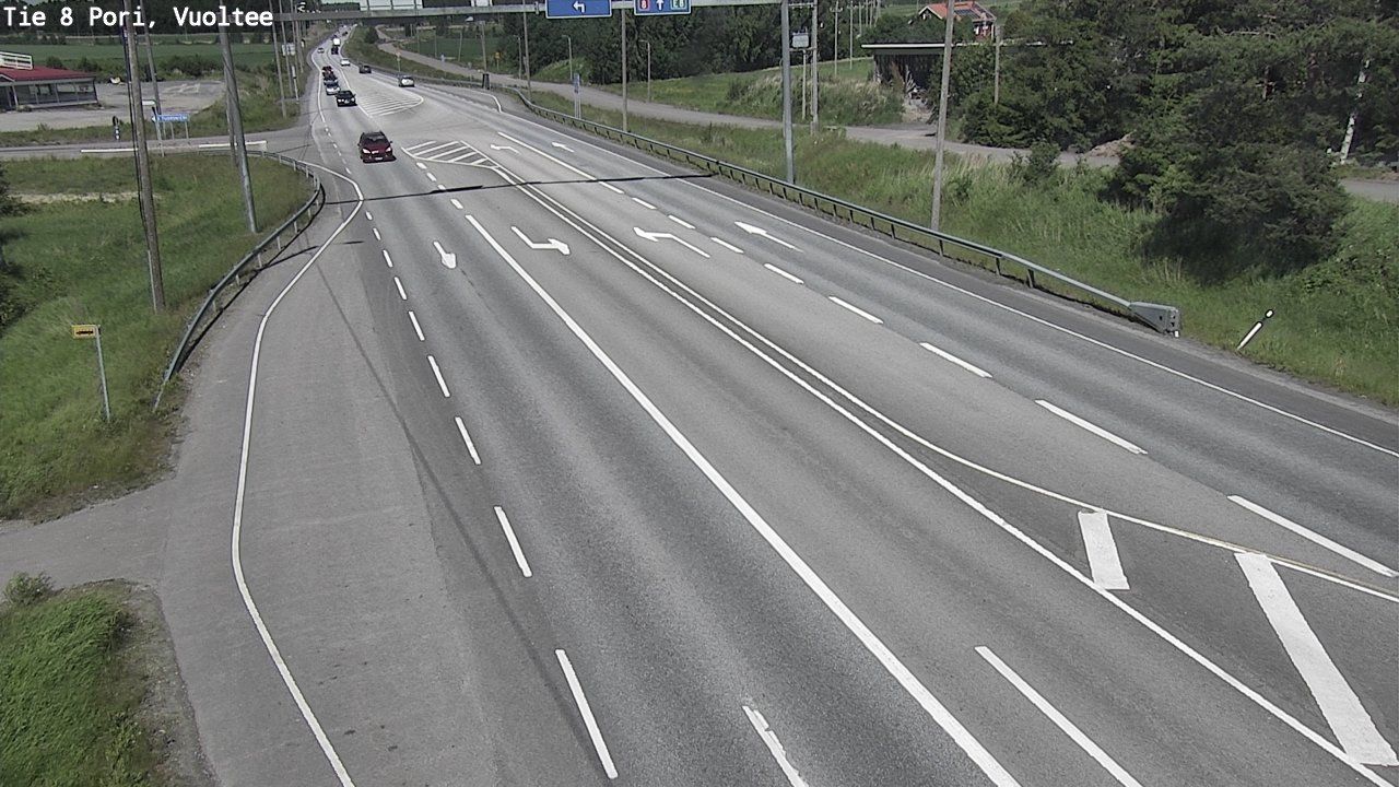 Weather Camera Image Väg 8 Björneborg, Vuoltee, Pori, Satakunta