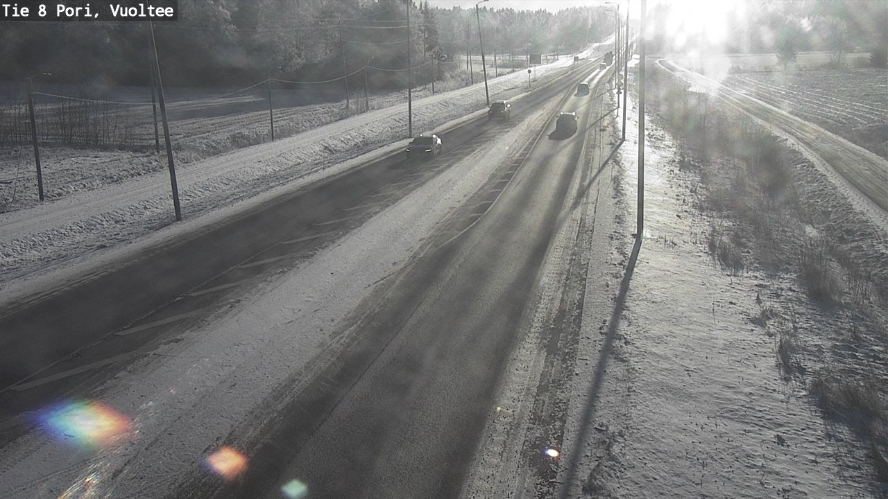 Weather Camera Image Väg 8 Björneborg, Vuoltee, Pori, Satakunta