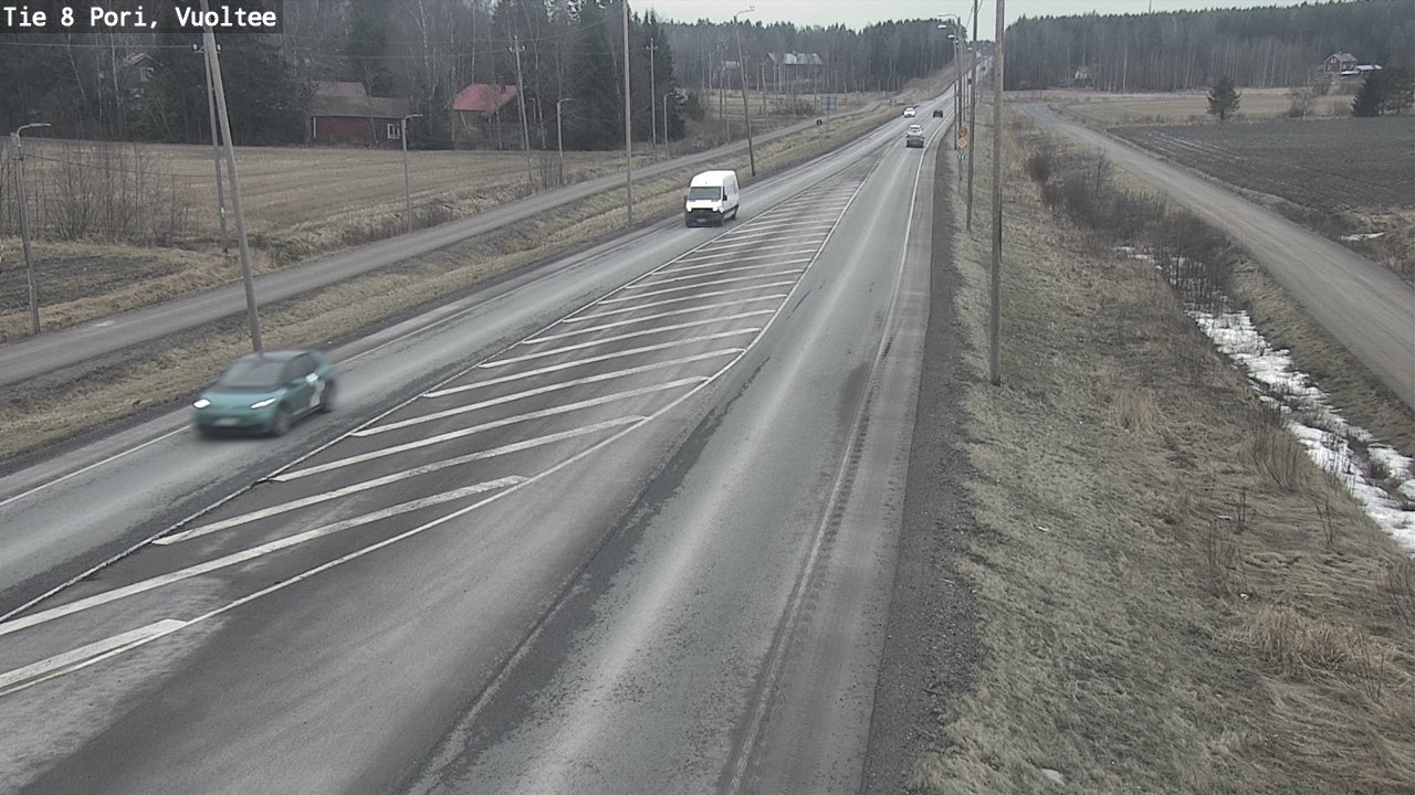 Weather Camera Image Väg 8 Björneborg, Vuoltee, Pori, Satakunta