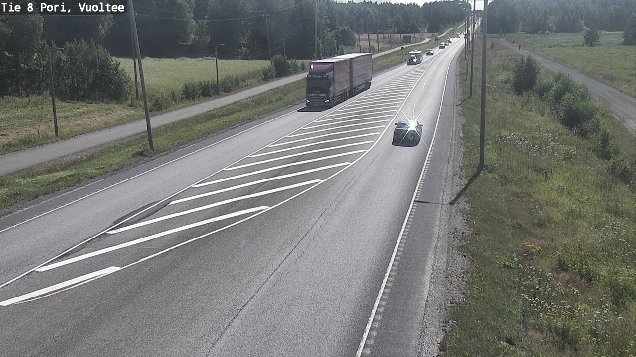 Kelikamerat Kuva Tie 8 Pori, Vuoltee, Pori, Satakunta