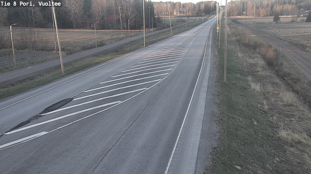 Weather Camera Image Road 8 Pori, Vuoltee, Pori, Satakunta