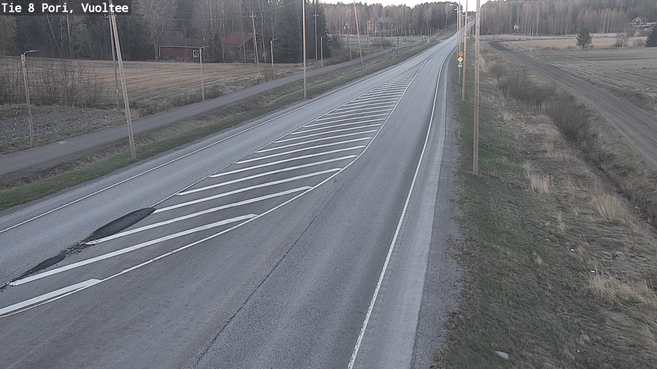 Weather Camera Image Road 8 Pori, Vuoltee, Pori, Satakunta
