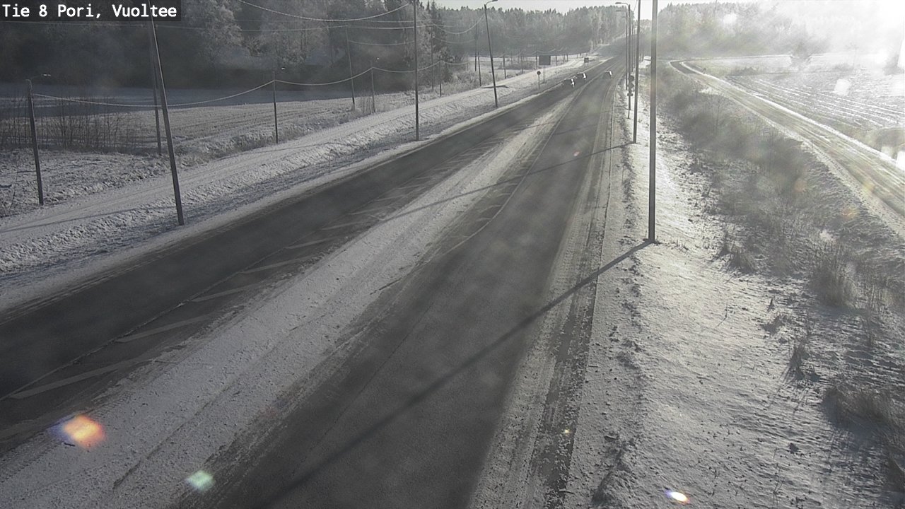 Weather Camera Image Väg 8 Björneborg, Vuoltee, Pori, Satakunta