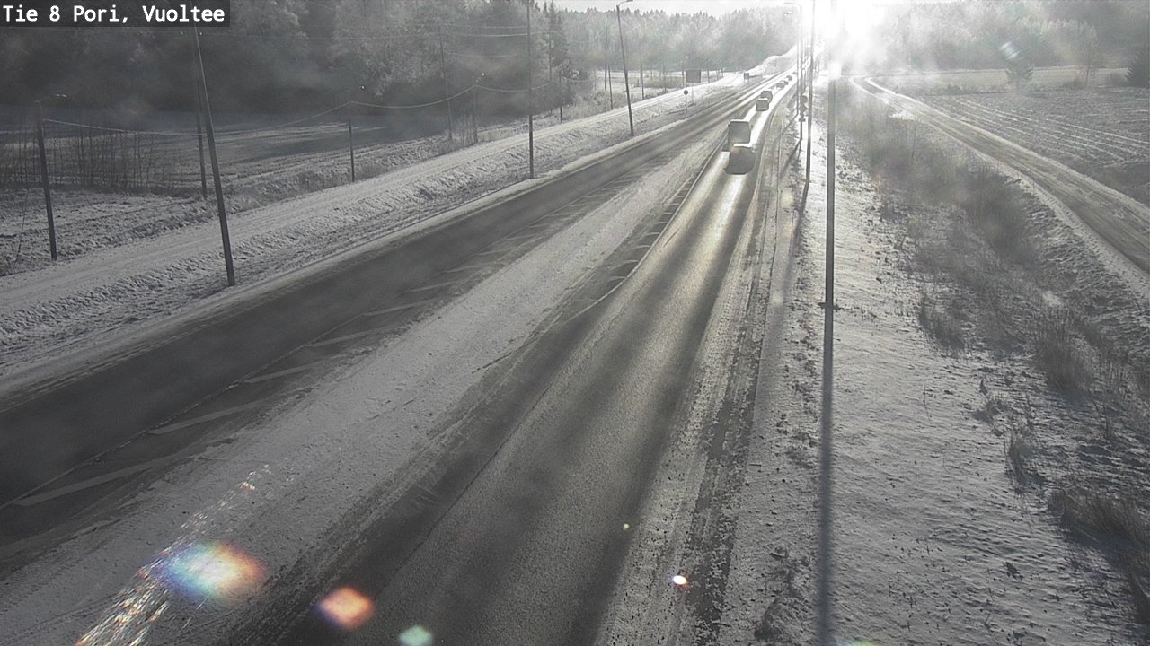 Weather Camera Image Väg 8 Björneborg, Vuoltee, Pori, Satakunta