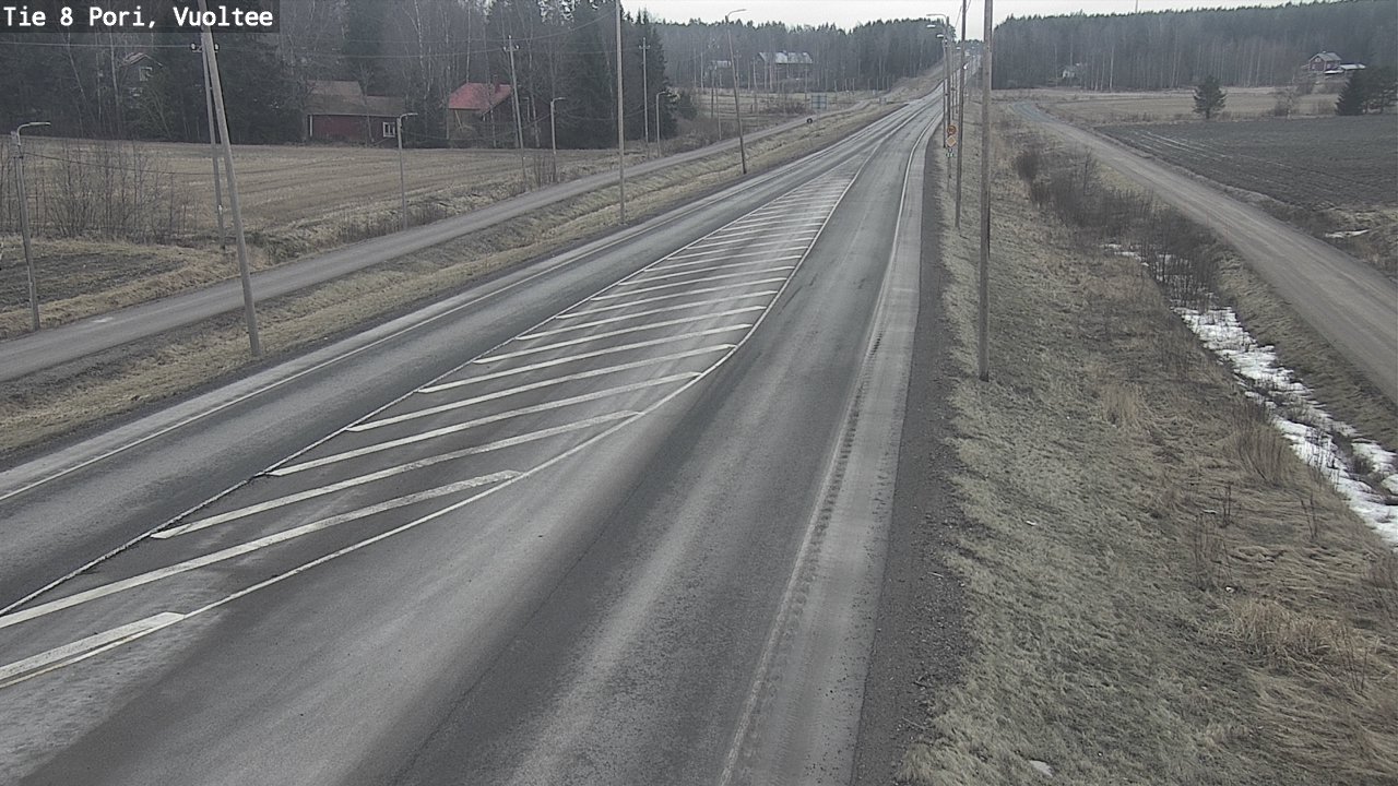 Weather Camera Image Road 8 Pori, Vuoltee, Pori, Satakunta